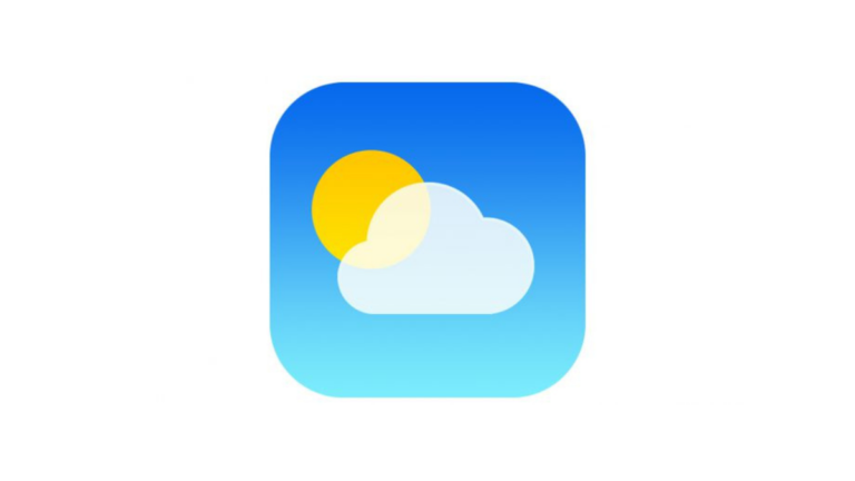 iPhoneの標準の天気予報アプリ