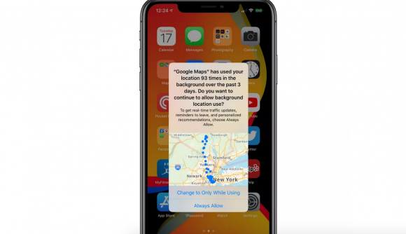 iOS13で3日以上位置情報を取得するアプリに警告